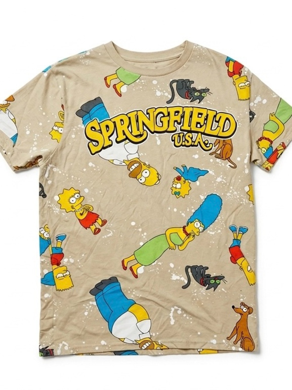 Springfield USA Simpsons Graphic Tee Adult Medium